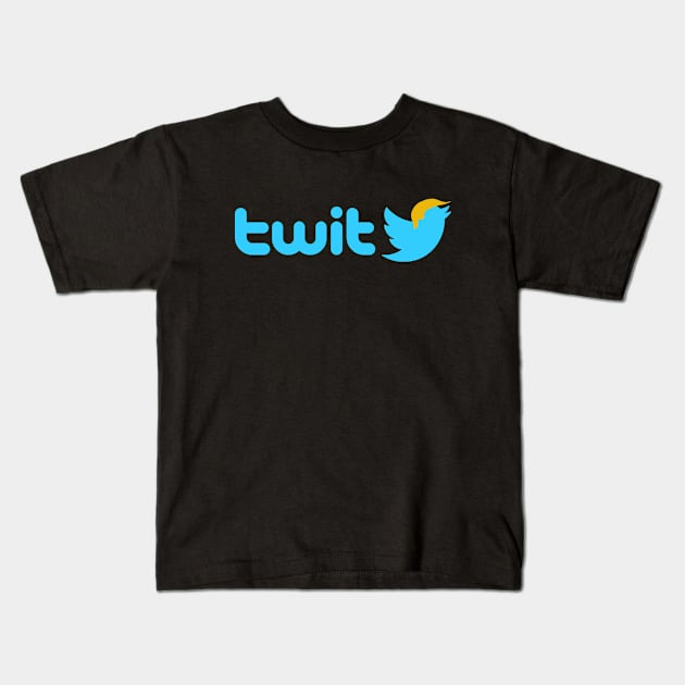 Trump Twit Kids T-Shirt by esskay1000